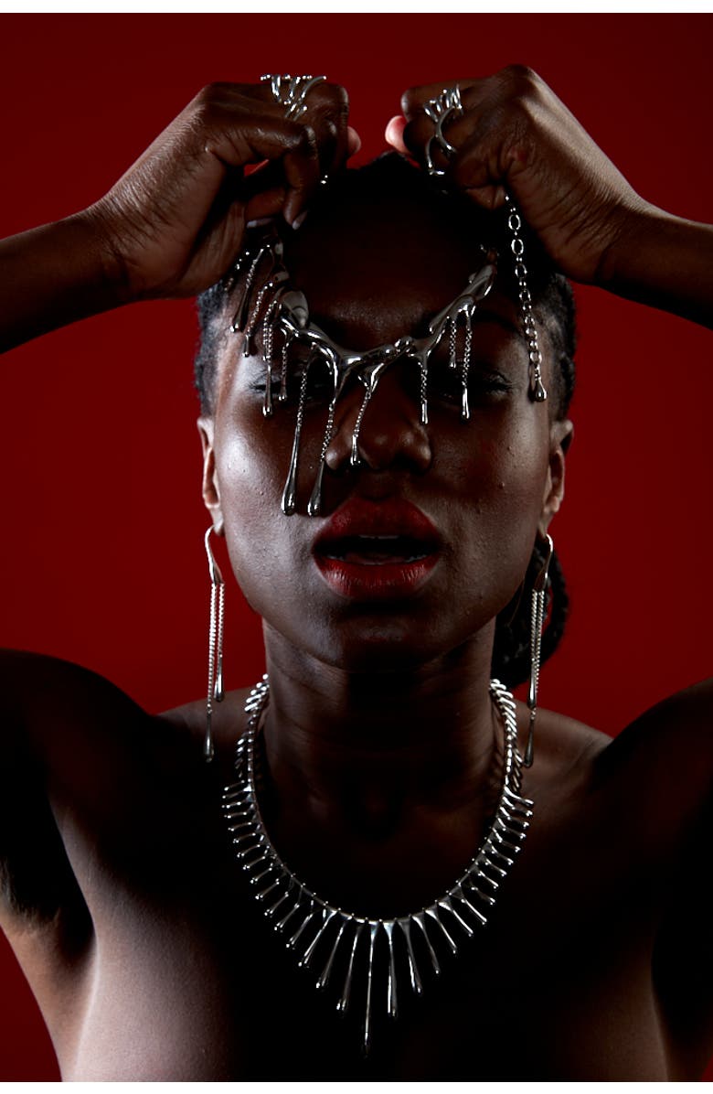 Lucy Quartermaine Double Drop Earrings, Alternate, color, Sterling Silver