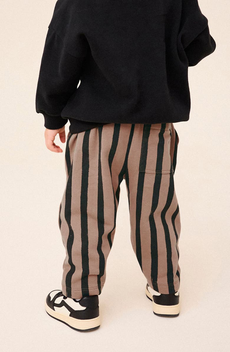 NEXT Kids' Vertical Stripe Cotton Sweatpants, Alternate, color, Brown