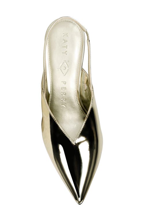 Shop Katy Perry The Trendygurl Slingback Pointed Toe Wedge Sandal In Champagne
