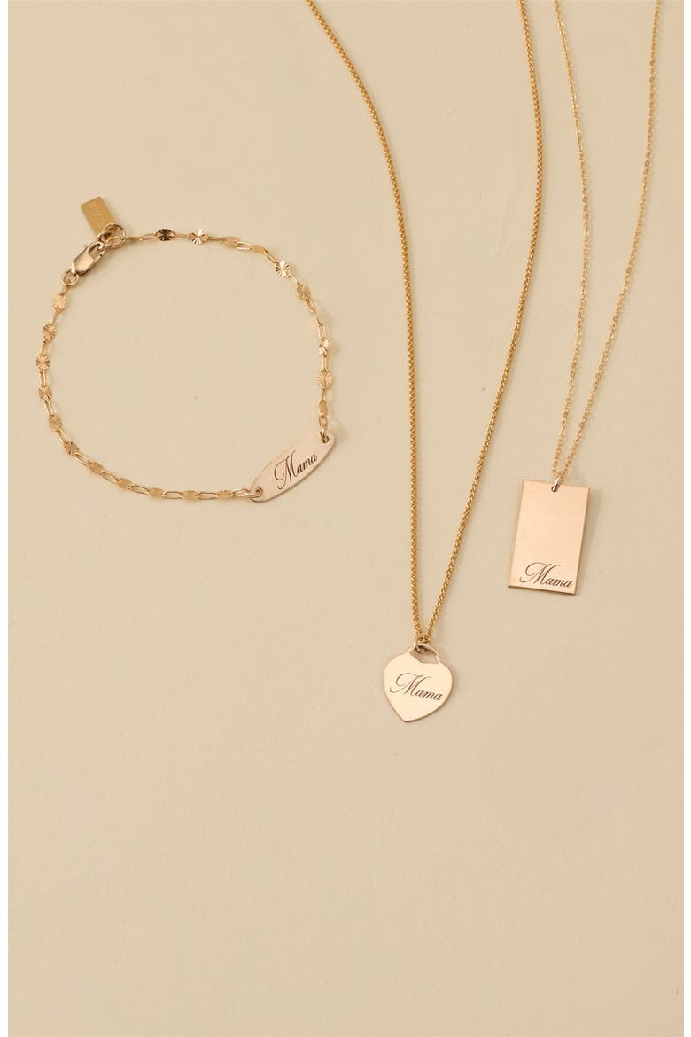 Alice Mama Heart Pendant Necklace, Alternate, color, GOLD
