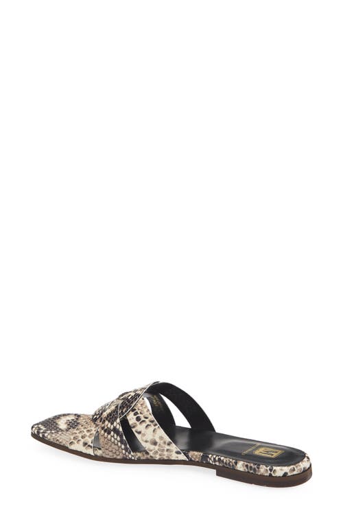 Bruno Magli Alessia Sandal In Black/white Snake