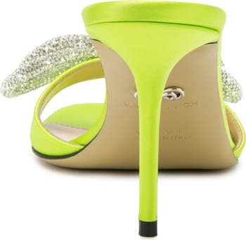Camelia Crystal Buckle Slingback Pump