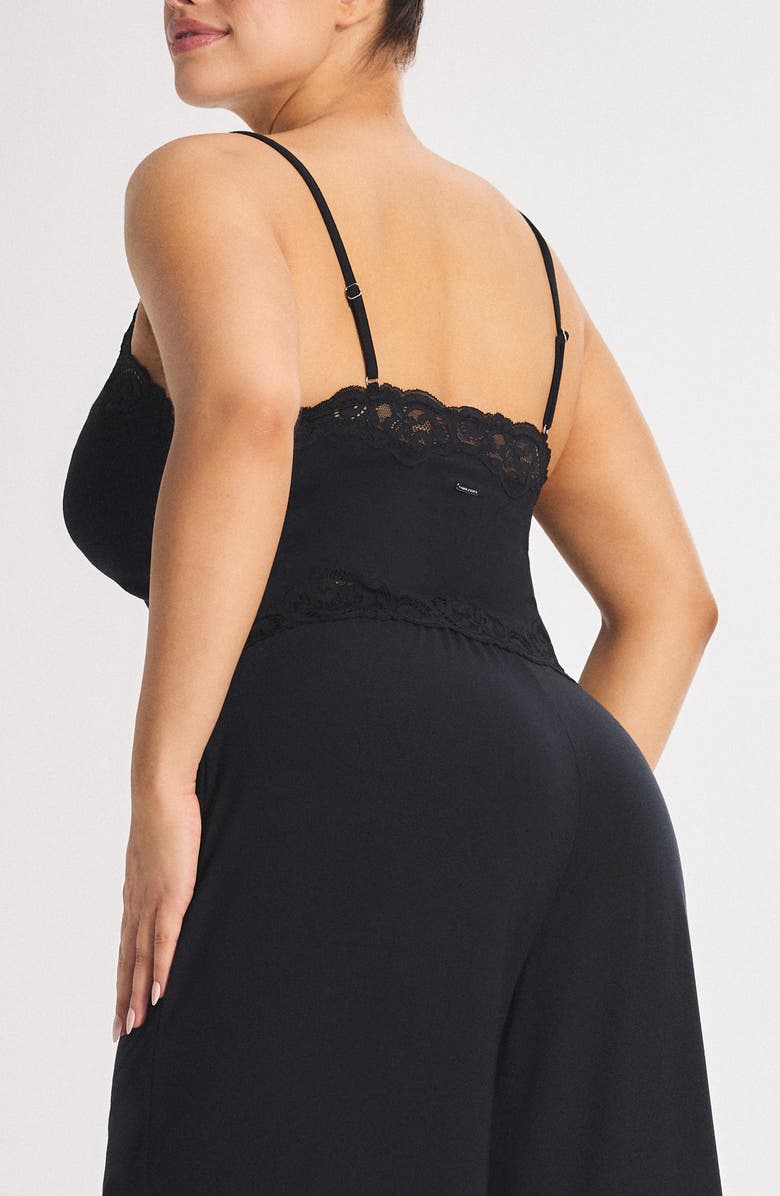 SAVAGE X FENTY Swirly Girly Pajama Camisole, Alternate, color, Black Caviar