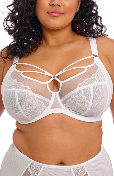Brianna Underwire Strappy Plunge Bra (Plus Size)