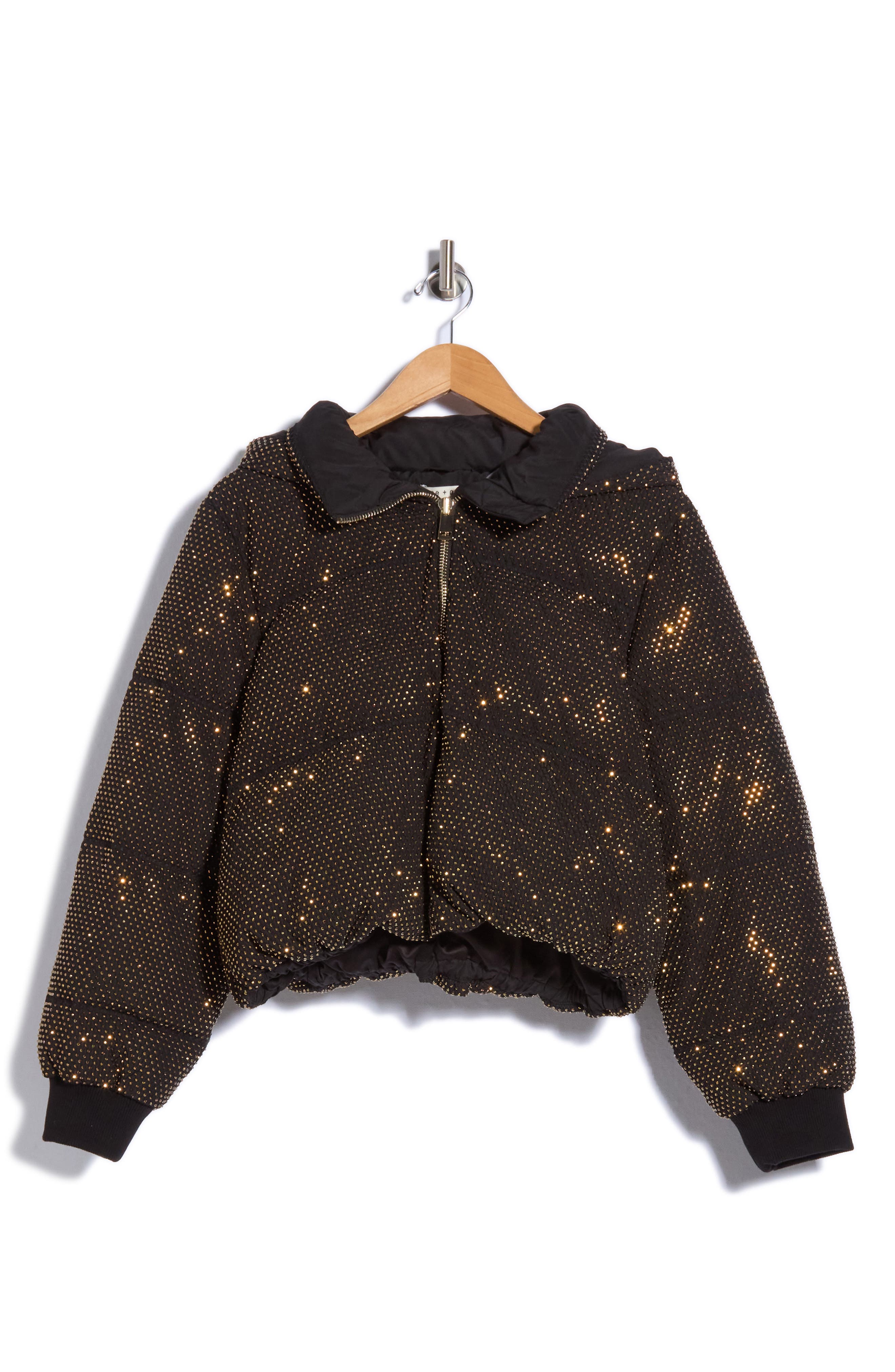 Robena Embellished Cropped Down Puffer Jacket