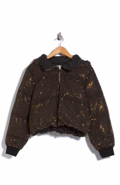 Robena Embellished Cropped Down Puffer Jacket