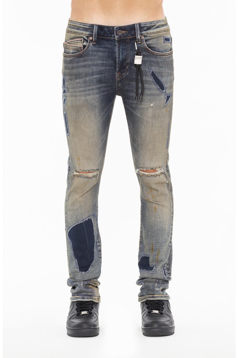 Punk Ripped Super Skinny 601 Jeans, Main, color, IVY
