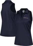 FOOTJOY Women's FootJoy Navy THE PLAYERS ProDry® Crossover V-Neck Racerback Tank Top