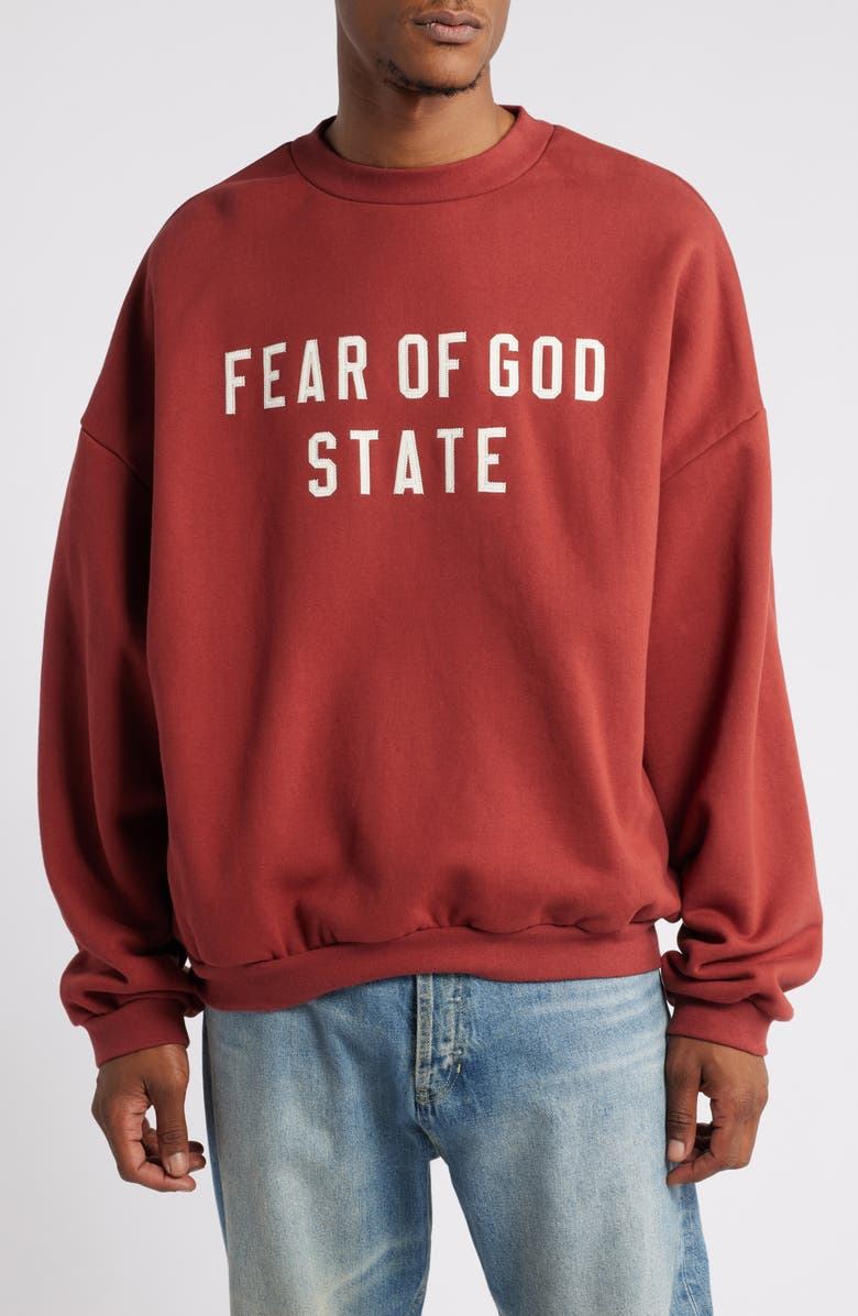 Fear of God Essentials Gender Inclusive State Logo Sweatshirt, Main, color, 