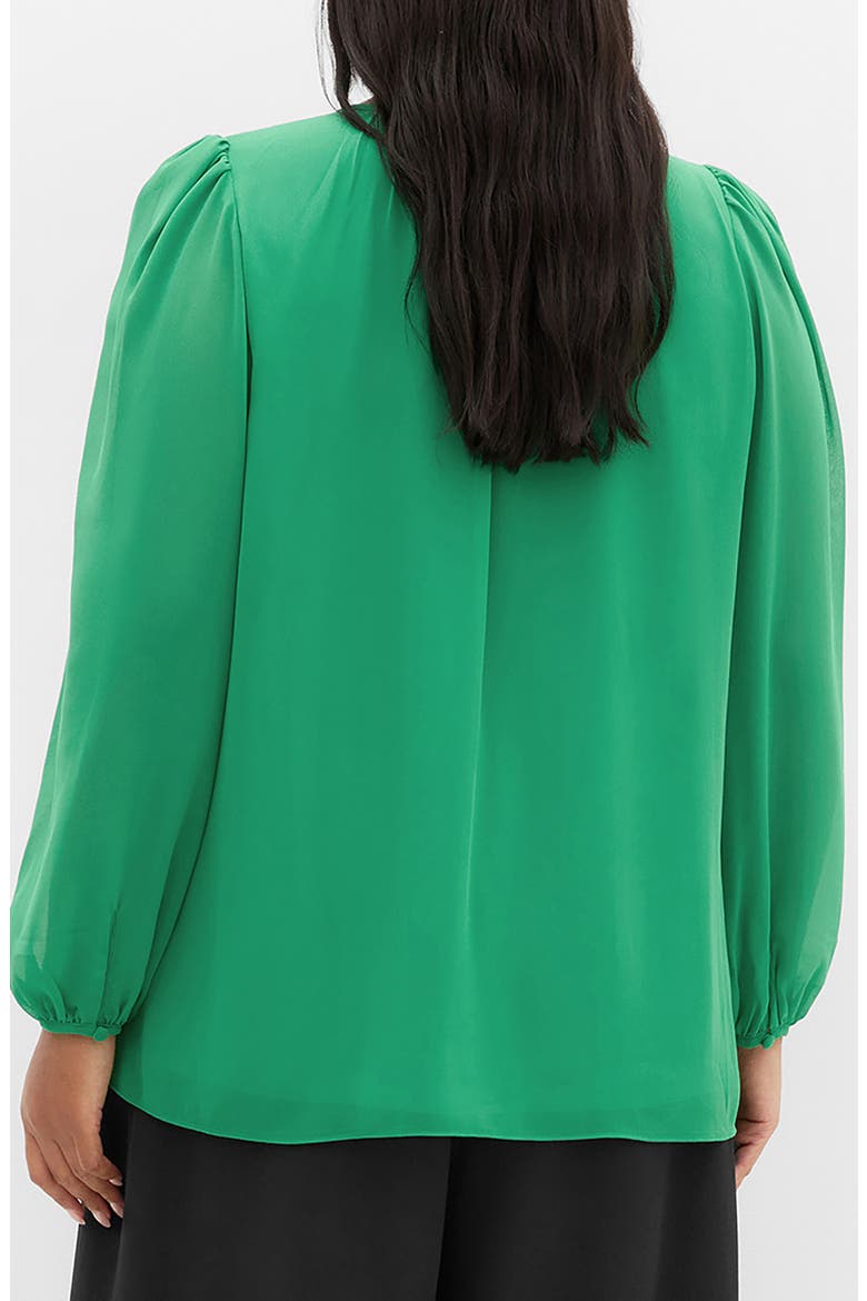 Kelly Sheer Sleeve Top, Alternate, color, KELLY GREEN
