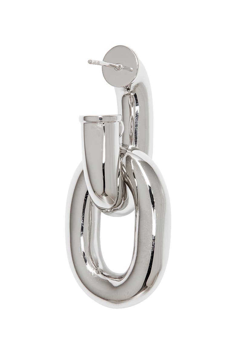 paco rabanne XL Link Hoop Earrings, Alternate, color, P040 SILVER