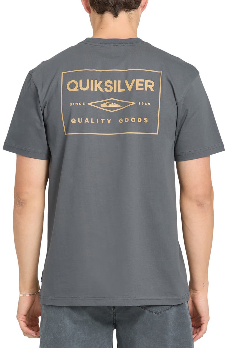 Quiksilver Stamped Short Sleeve Graphic Cotton T-Shirt, Alternate, color,