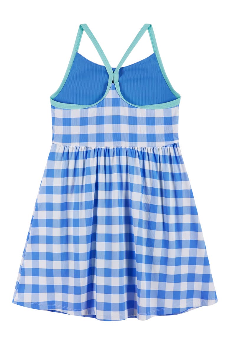 Kids' Print Skater Dress, Alternate, color, BLUE