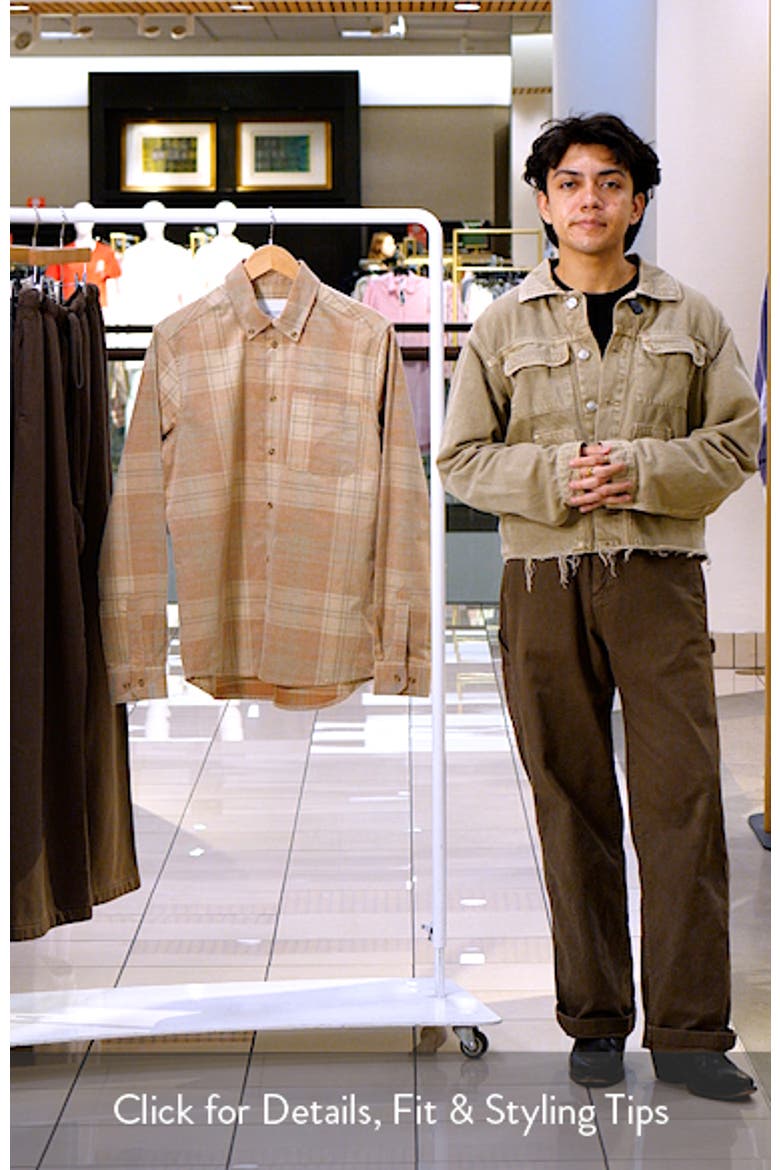 Kash Check Corduroy Button-Down Shirt video