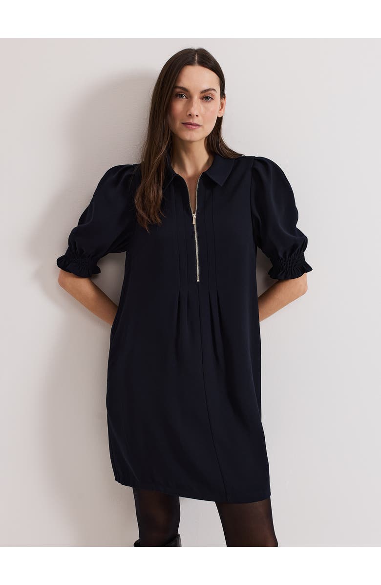 Phase Eight Candice Zip Dress, Main, color, Navy