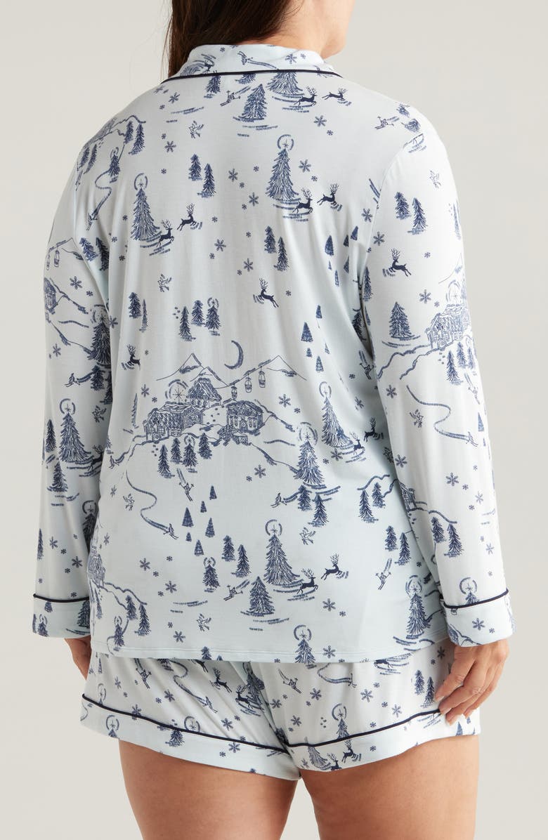 Moonlight Long Sleeve Stretch Modal Short Pajamas