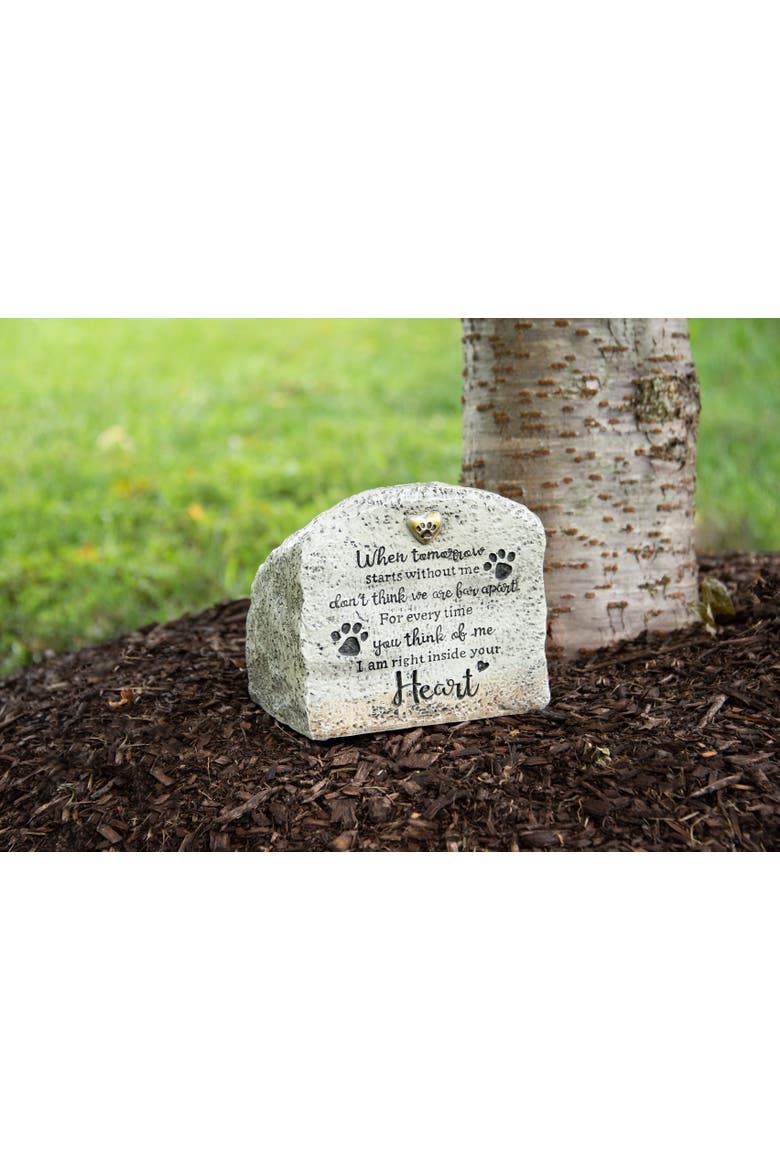 In My Heart Pet Bereavement Marker & Urn, Alternate, color, White