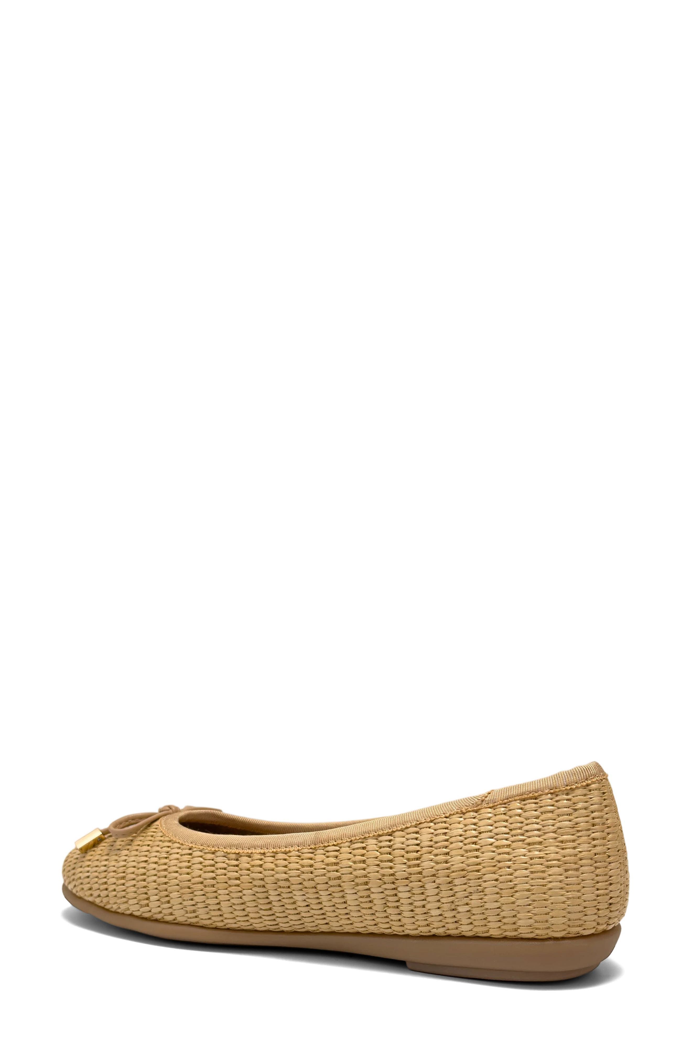 Aerosoles Homebet Raffia Woven Ballet Flat, Alternate, color, Natural/ Beige Bisque