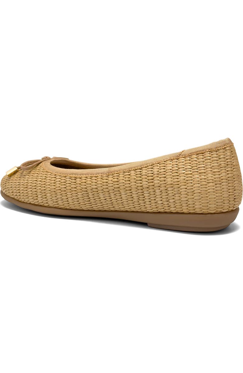 Aerosoles Homebet Raffia Woven Ballet Flat, Alternate, color, Natural/ Beige Bisque