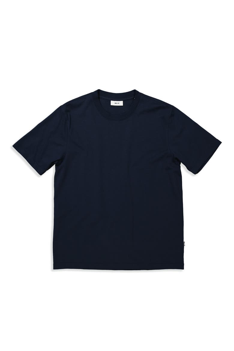 Adam Pima Cotton T-Shirt, Alternate, color, NAVY BLUE