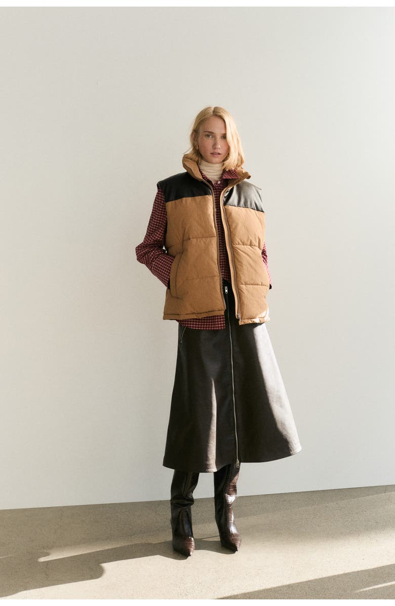 H&M Puffer Gilet, Alternate, color, 