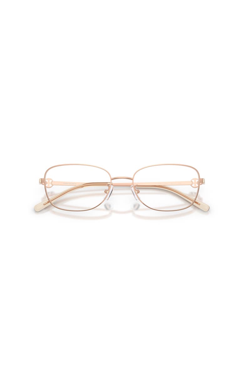 Tory Burch 53mm Rectangle optical glasses, Alternate, color, Copper