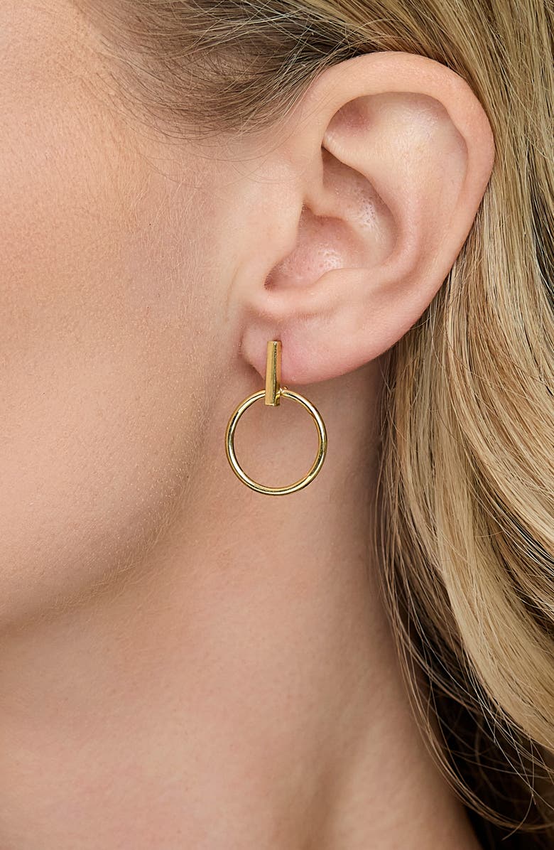 Bony Levy 14K Gold Knocker Stud Earrings, Alternate, color, 14Ky