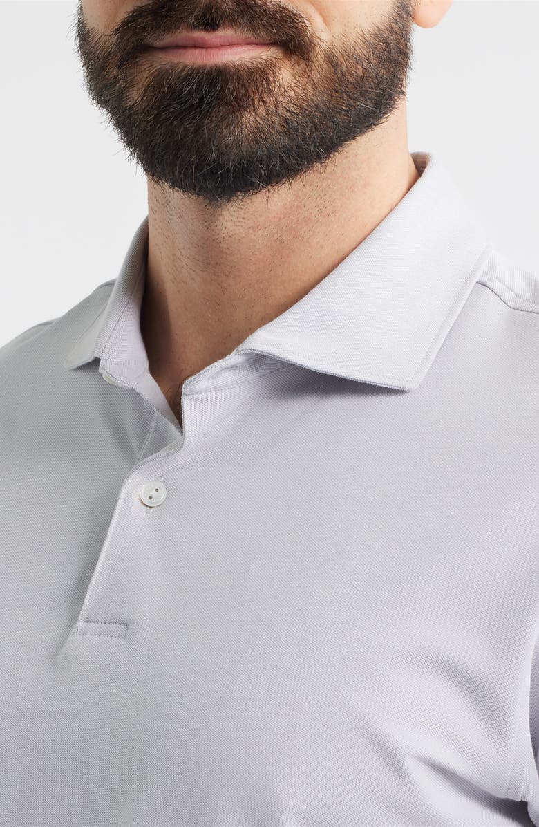 Peter Millar Crown Crafted Albatross Pima Cotton Blend Polo, Alternate, color, Gale Grey