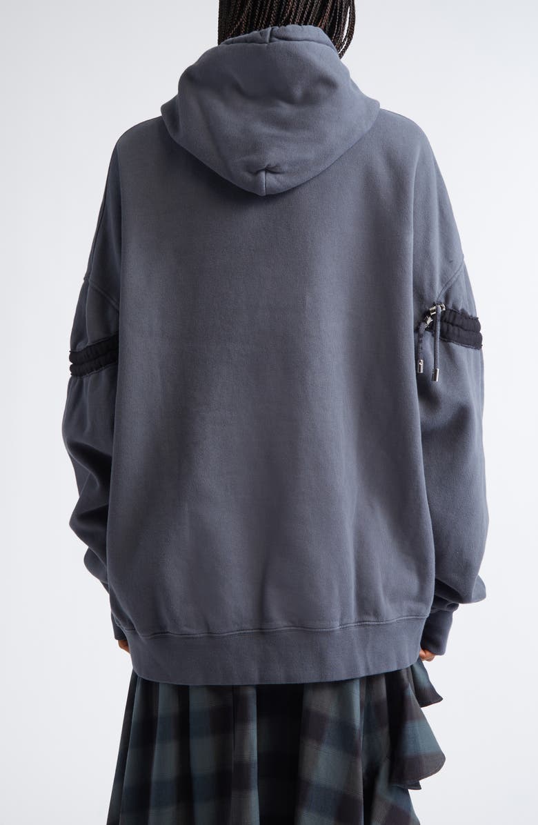 Collina Strada Star Tie Dye Cotton Fleece Hoodie, Alternate, color, Charcoal Flames