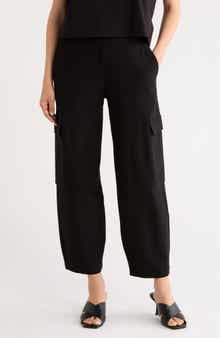 Ponte Ankle Lantern Leg Cargo Pants