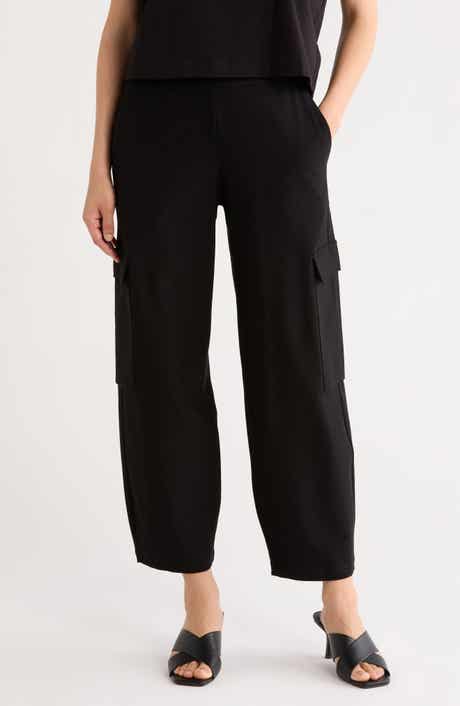 Ponte Ankle Lantern Leg Cargo Pants