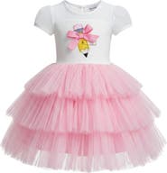 Mia Belle Girls Brainy Ballerina Layered Tutu Dress