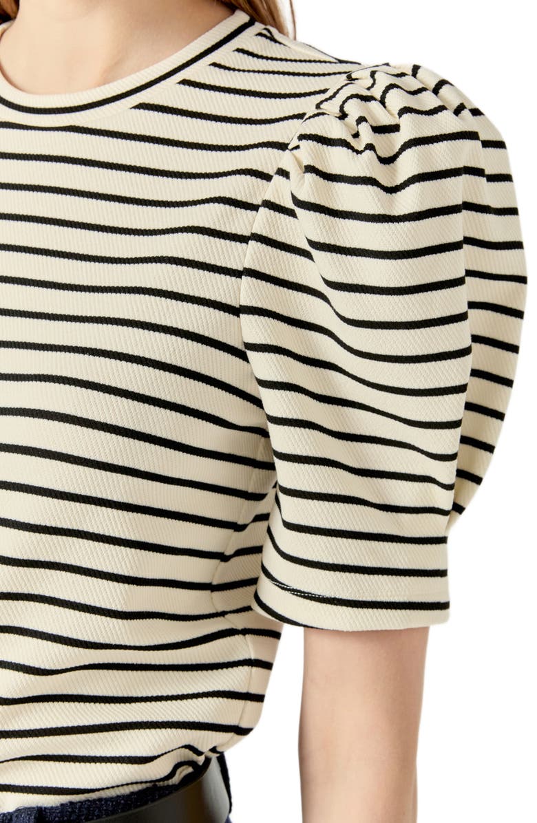English Factory Puff Sleeve Top, Alternate, color,