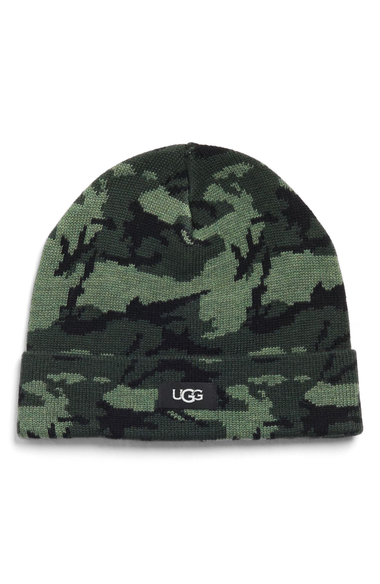 UGG® Camo Cuff Knit Beanie