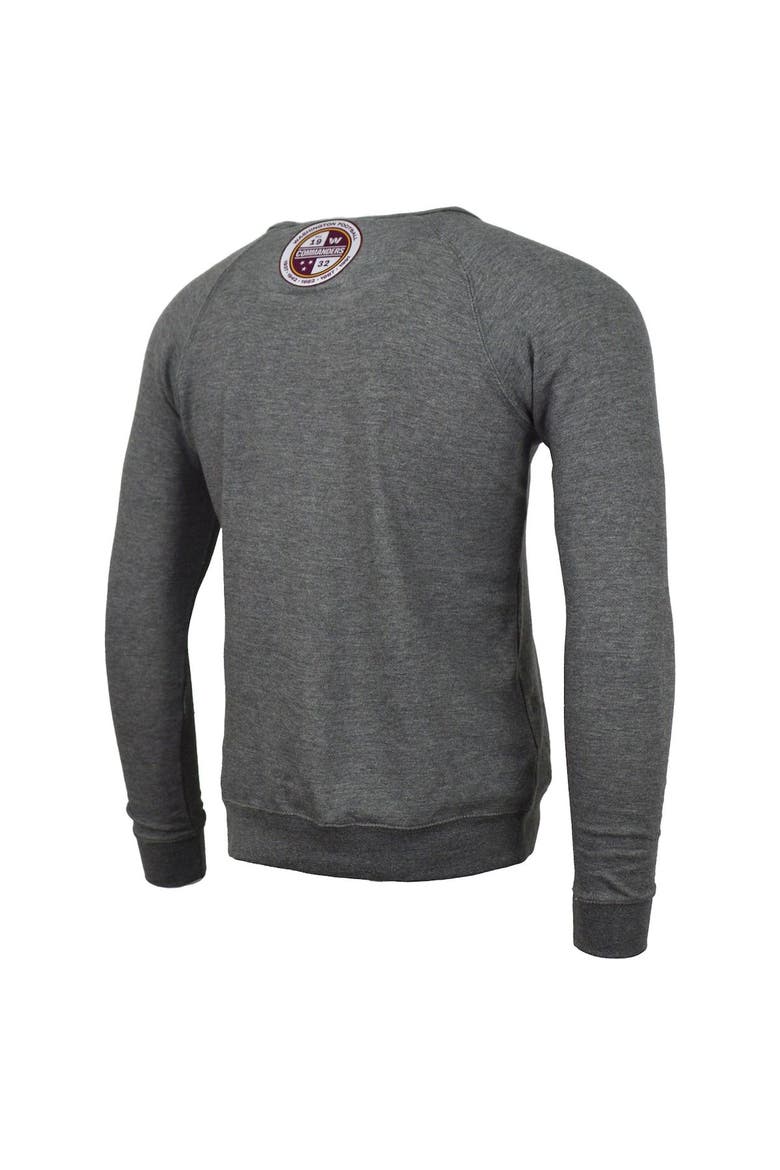 Men's DC PROPER Heather Gray Washington Commanders Signature Raglan Vintage Pullover Sweatshirt, Alternate, color, Heather Gray