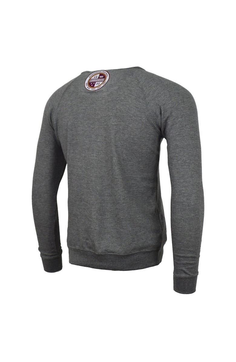 DC Proper Men's DC PROPER Heather Gray Washington Commanders Signature Raglan Vintage Pullover Sweatshirt, Alternate, color, Heather Gray