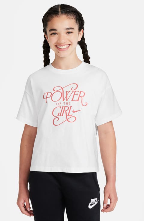 ナイキ Nike Kids Sportswear T-shirt - Take フライト Photo (Big Kid) レディース シャツ トップス G+NSW+TEE+SS+OS+LBR.png