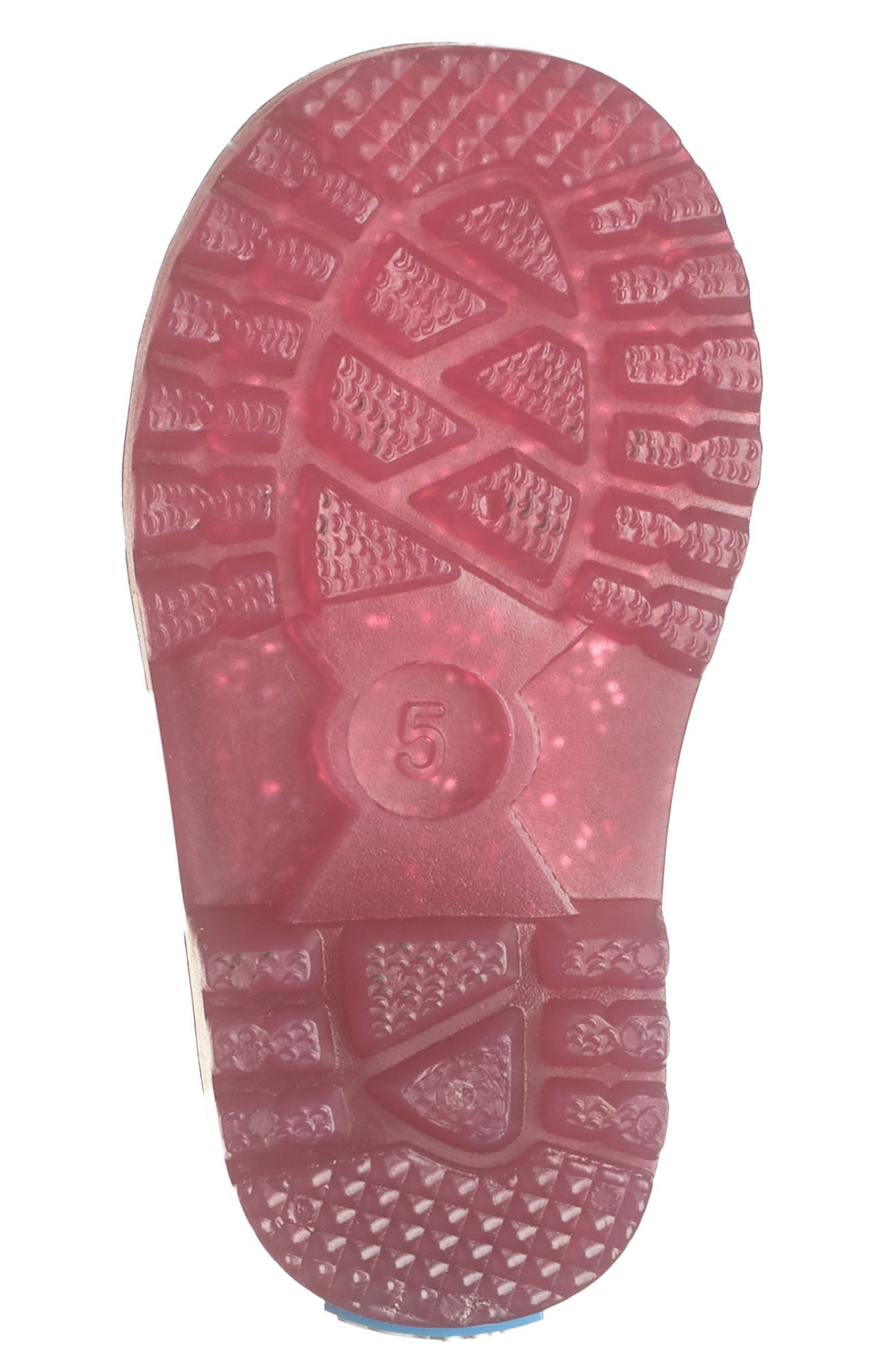 Glitter Rain Boot, Alternate, color, ROSE GOLD GLITTER