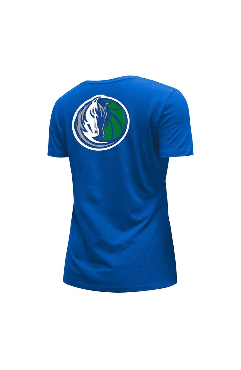 New Era Women's New Era Blue Dallas Mavericks 2022/23 City Edition V-Neck T-Shirt, Alternate, color, 