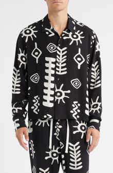 RIZORT Mason Abstract Print Button-Up Shirt