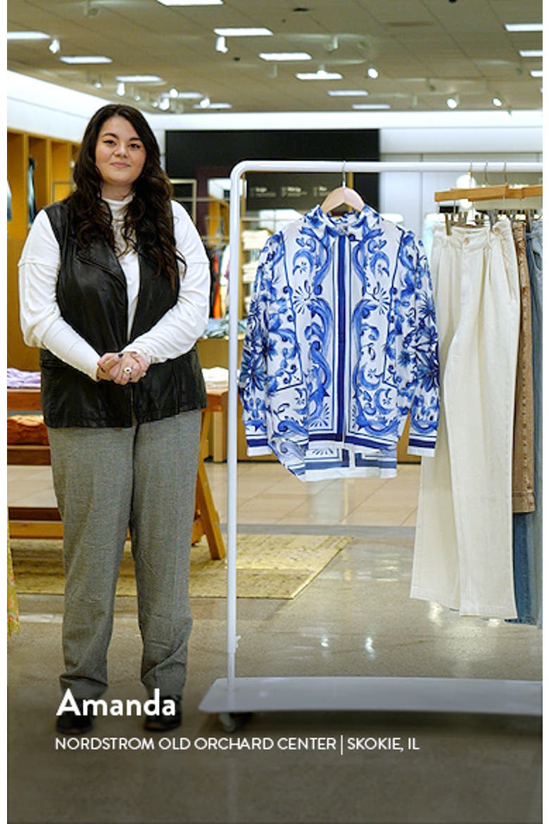 Garden Tiles Cotton Button-Up Shirt video