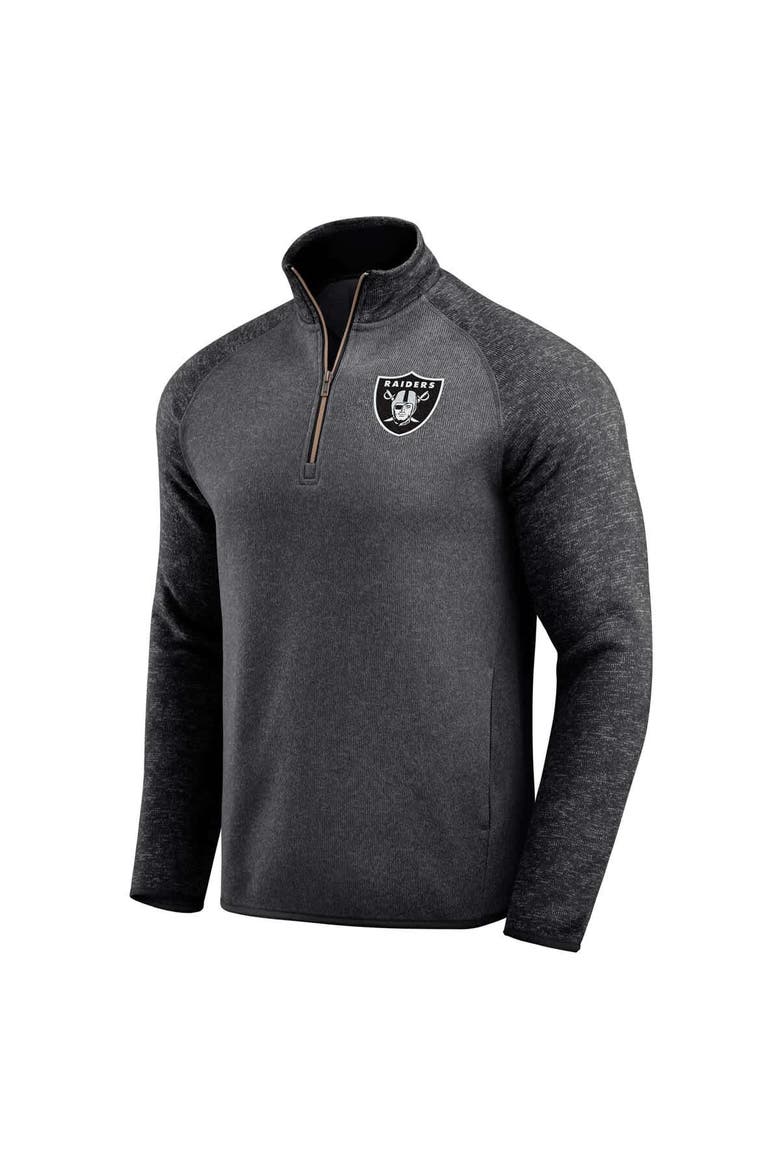 Men's Darius Rucker Collection by Fanatics Black Las Vegas Raiders Tonal Quarter-Zip Jacket, Alternate, color, Black