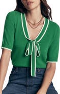 Boden Bow Neck Knitted T-Shirt