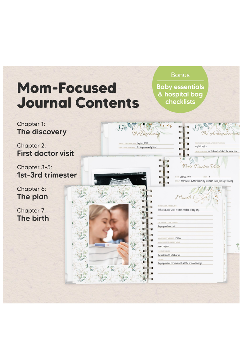 Inspire Pregnancy Journal, Alternate, color, Frost