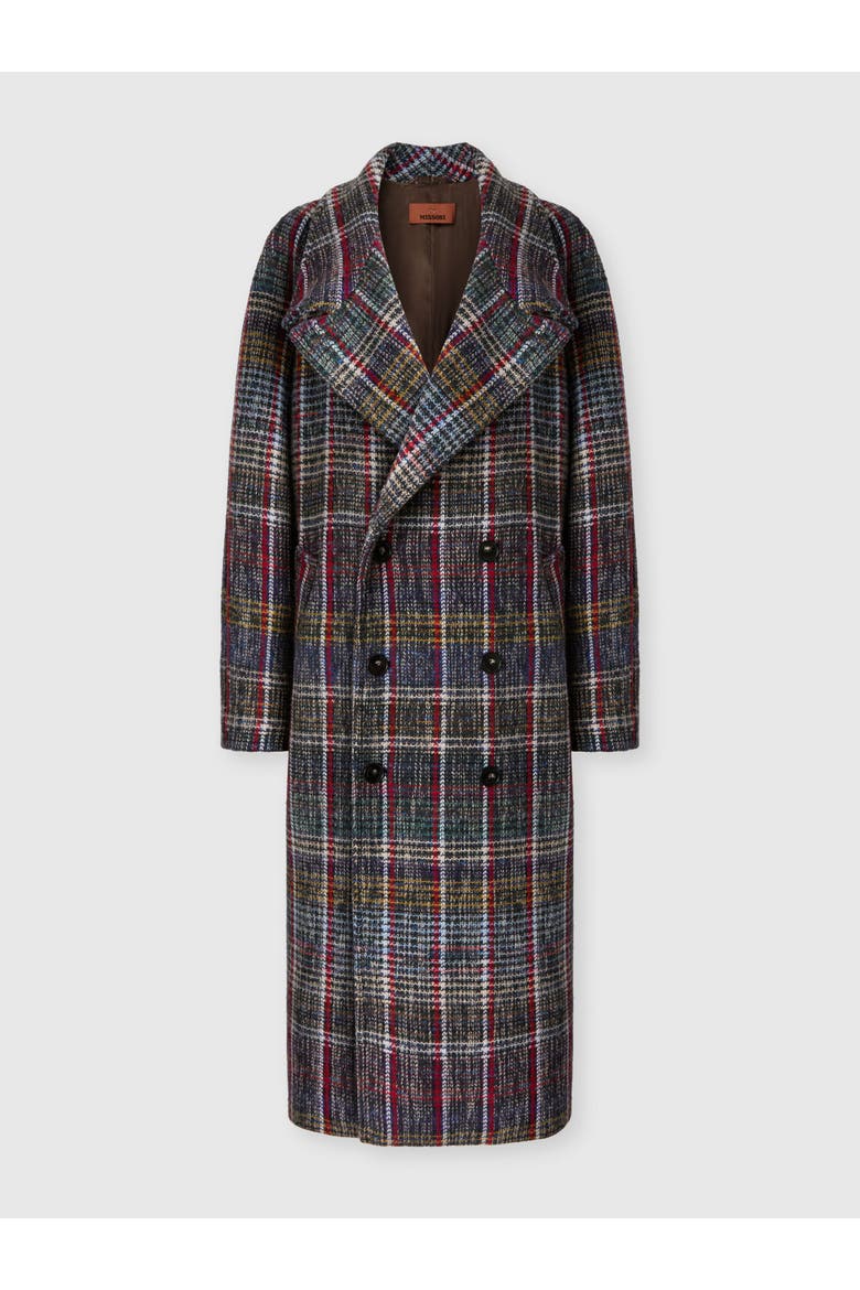 Oversized Raglan Coat, Main, color, Multicoloured