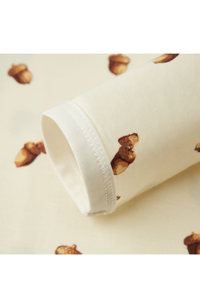 Milkbarn Luxe Stretch Long Sleeve One Piece, Alternate, color, Chipmunk