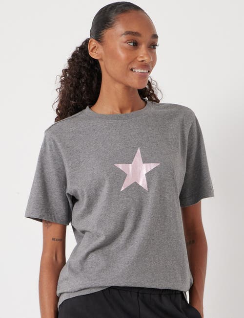 Hush Graphic Short Sleeve T-shirt In Gray
