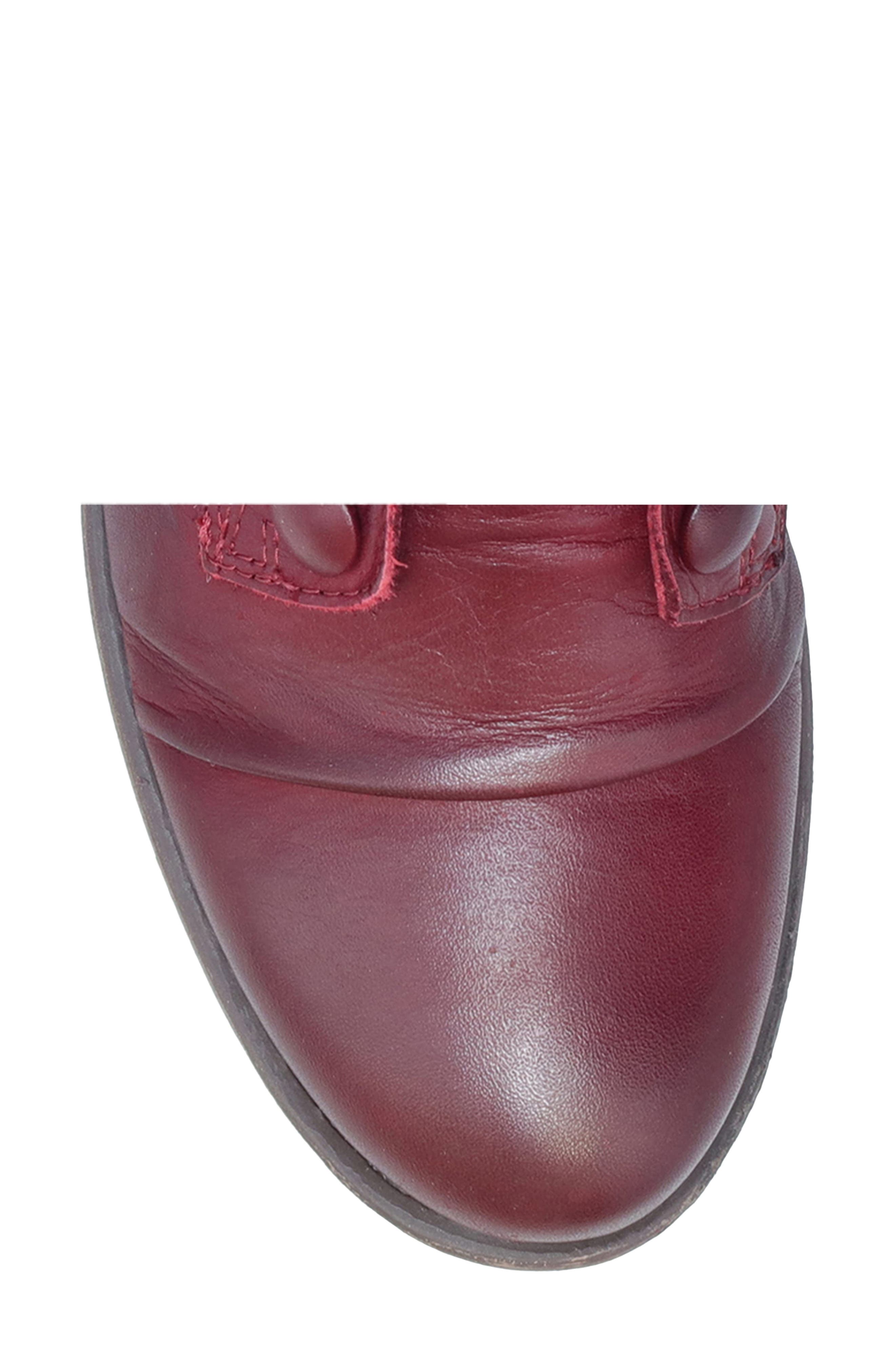 Louise Block Heel Bootie, Alternate, color, BORDEAUX