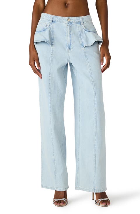 Chlo Flounce Detail Jeans (Sulphur Spring)