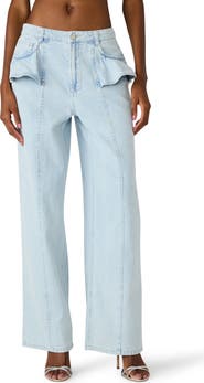 Steve Madden Chlo Flounce Detail Jeans